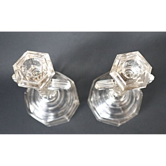 2 Vintage Crucifix Candlestick Holders Candle Holder Religion - Picture 4 of 7